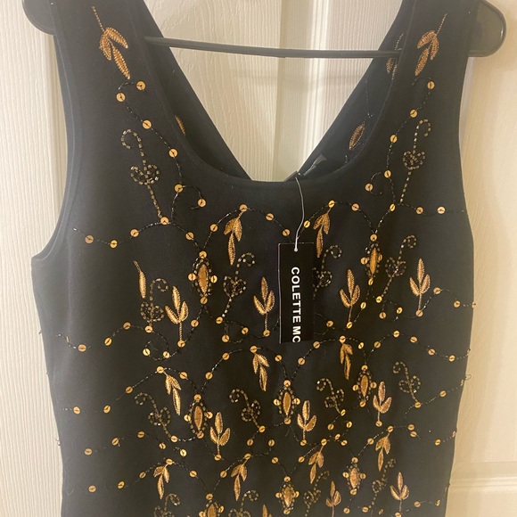 Embroidered Knit Top and Matching Scarf - Picture 1 of 4